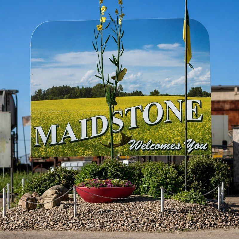 Welcome to Maidstone sign from @maidstonedentalsk