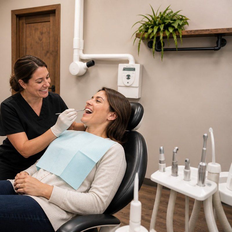 Hygienist and patient at Maidstone Dental from @maidstonedentalsk