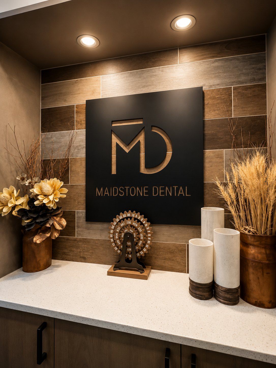 Reception counter at Maidstone Dental